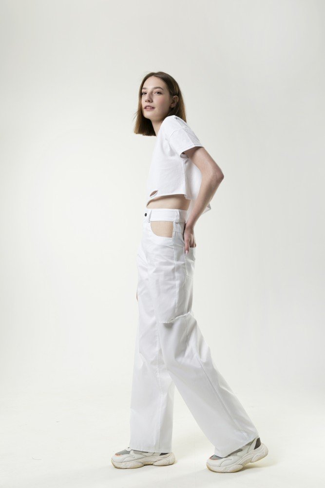 Штани бавовняні Twins "білі" - Зображення 7