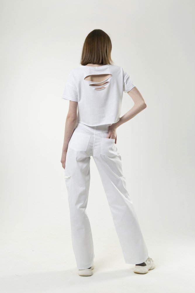Штани бавовняні Twins "білі" - Зображення 9