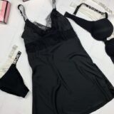Пеньюар Victoria's secret модель 3 черный kk018