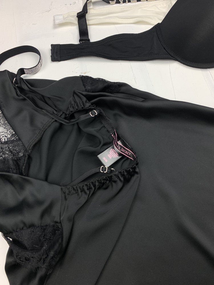 Пеньюар Victoria's secret модель 3 черный kk018 - Зображення 6