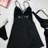 Пеньюар Victoria's secret  модель 6 черный kk021