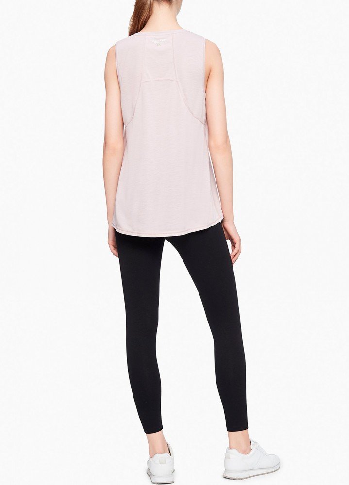 Женская бежевая спортивная майка топ Calvin Klein Performance, original - Зображення 2