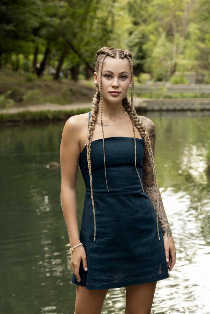 Сарафан изумрудныйLine" "