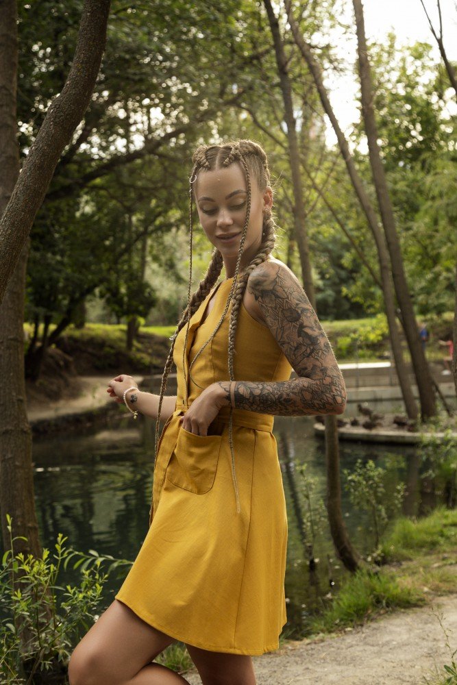 Сарафан гірчичний 'Airy' - Зображення 6