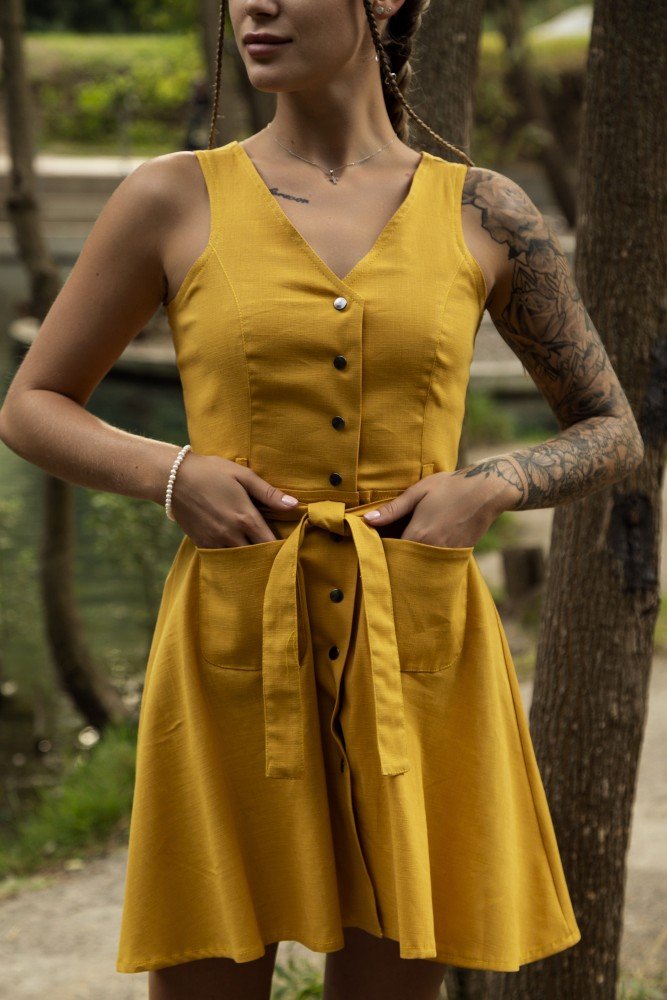 Сарафан гірчичний 'Airy' - Зображення 9