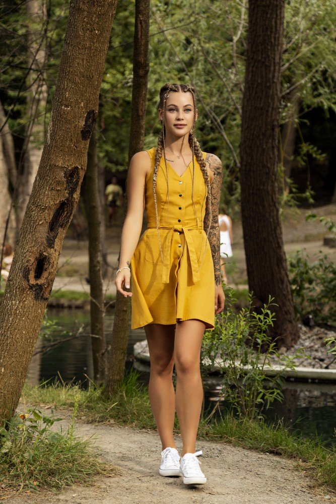 Сарафан гірчичний 'Airy' - Зображення 10