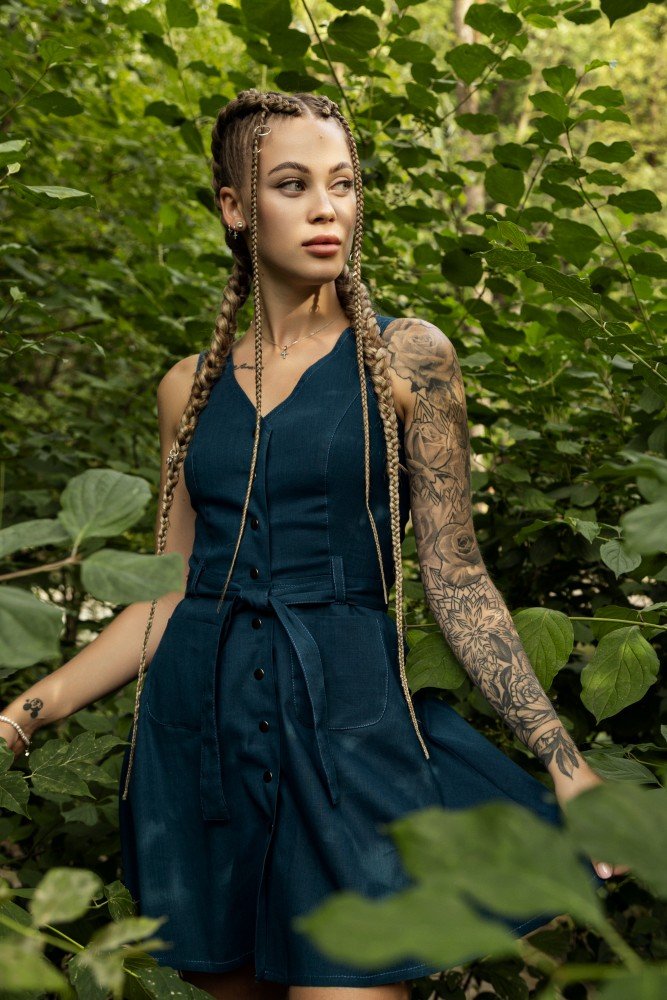 Сарафан изумрудный 'Airy' - Зображення 2