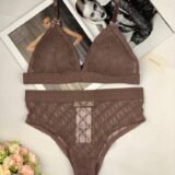 Женский комплект белья Gucci Коричневый kk029