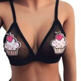 Бюстгальтер пироженка чёрный