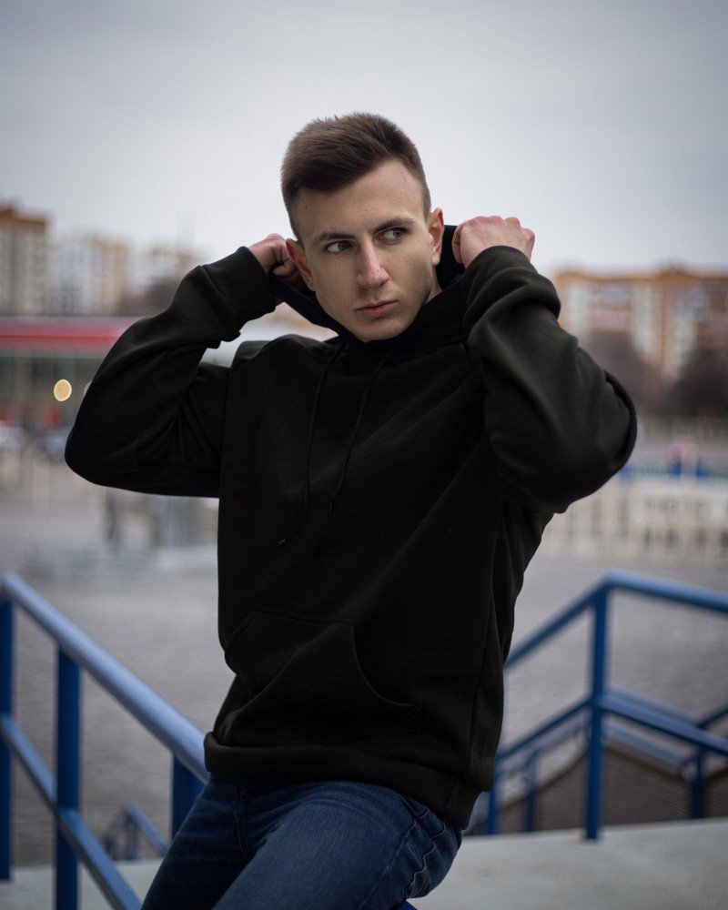 Худи утепленный Cheap черный (Арт. 532)