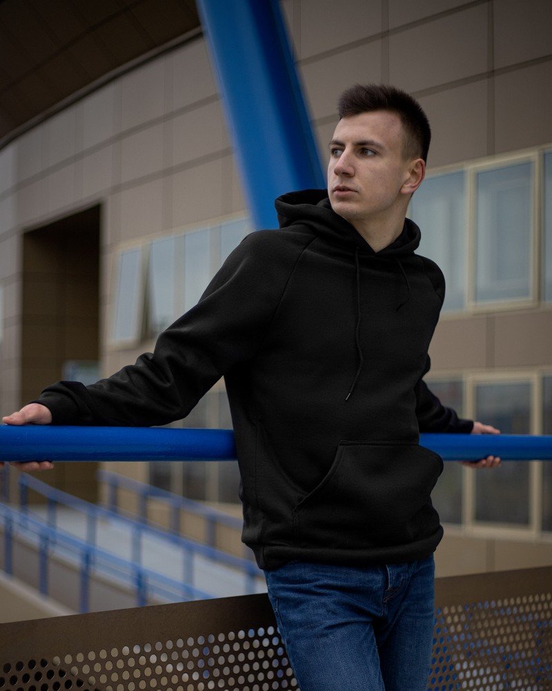 Худи утепленный Cheap черный (Арт. 532) - Зображення 4