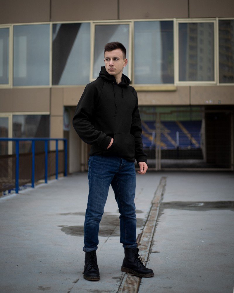 Худи утепленный Cheap черный (Арт. 532) - Зображення 5