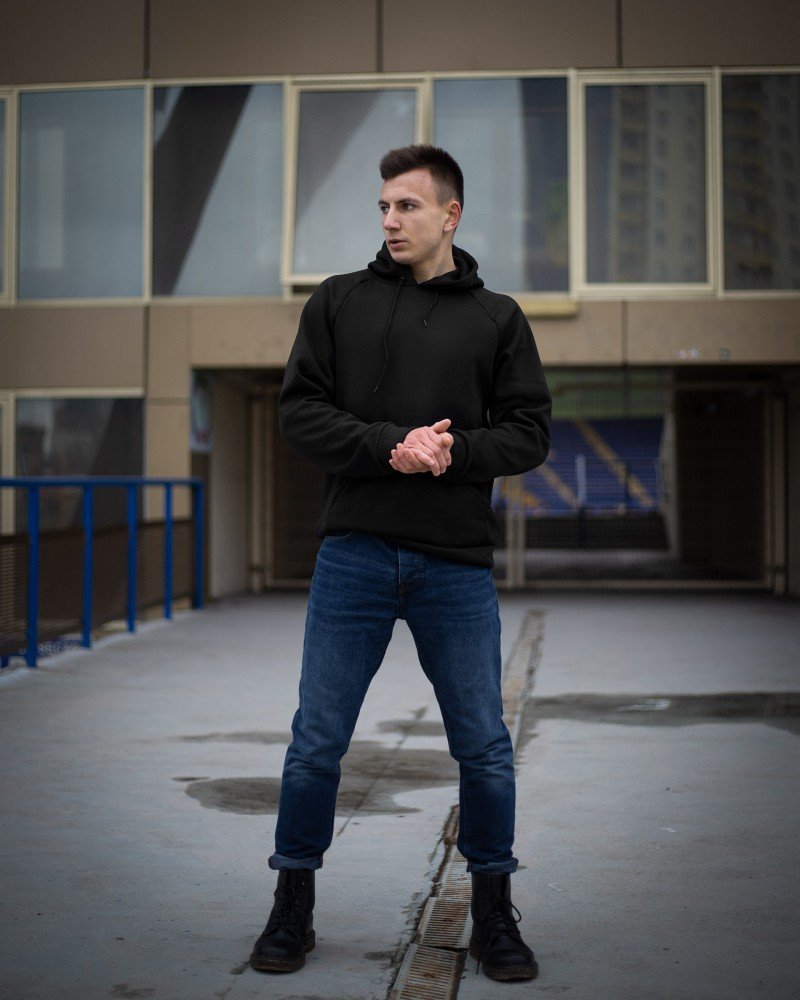 Худи утепленный Cheap черный (Арт. 532) - Зображення 6