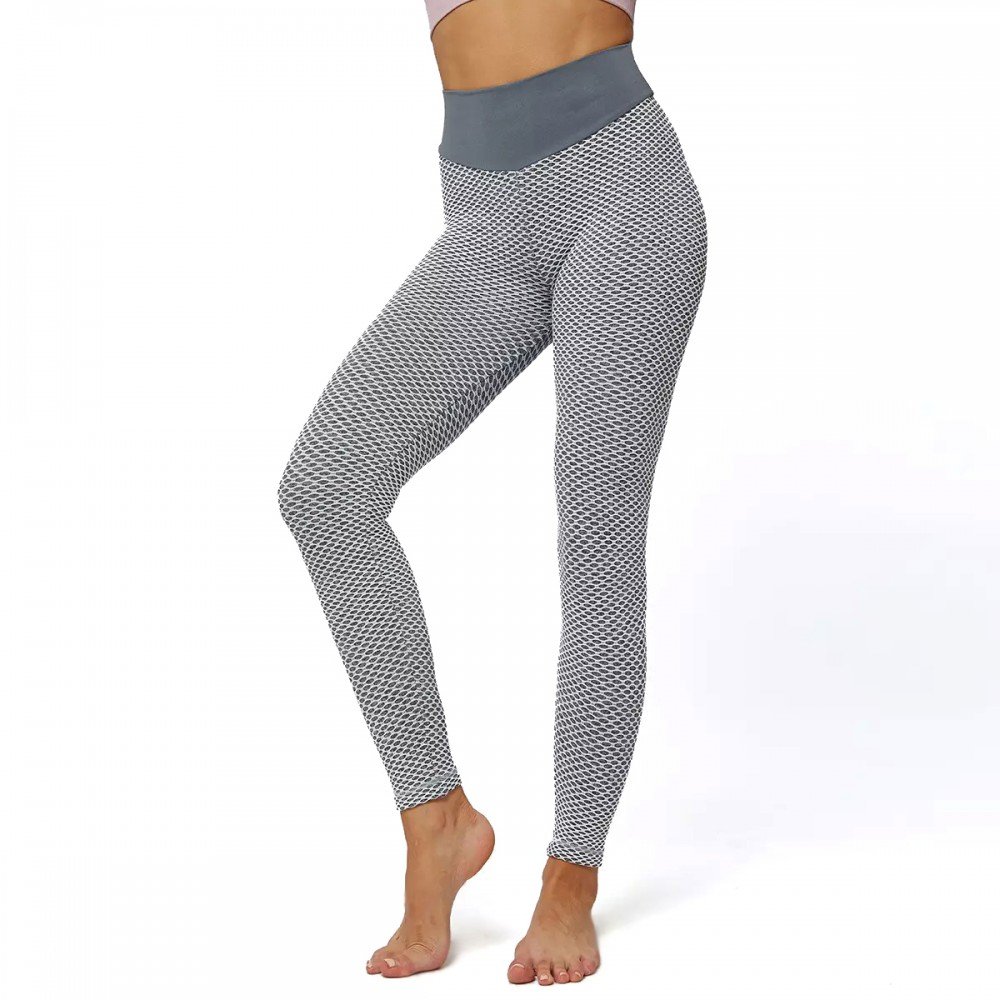 Женские спортивные лосины для фитнеса BOSANOVA Gray Серые леггинсы - Зображення 2