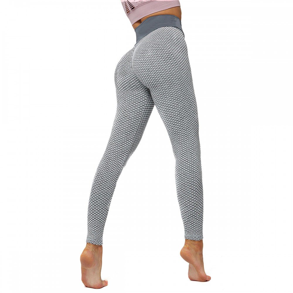 Женские спортивные лосины для фитнеса BOSANOVA Gray Серые леггинсы - Зображення 5