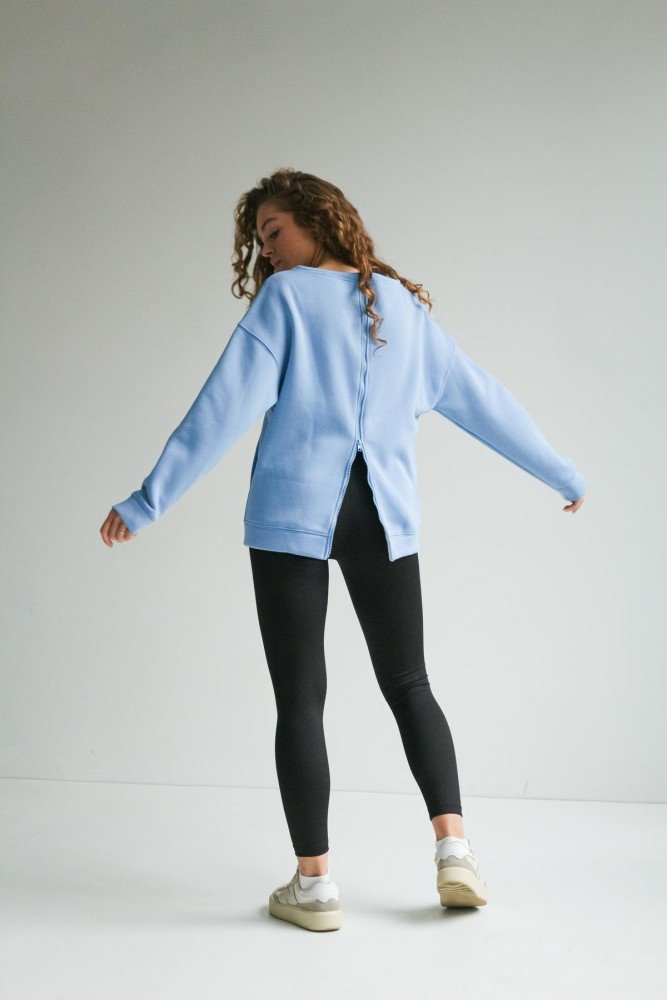 Світшот блакитний Basic"" - Зображення 4