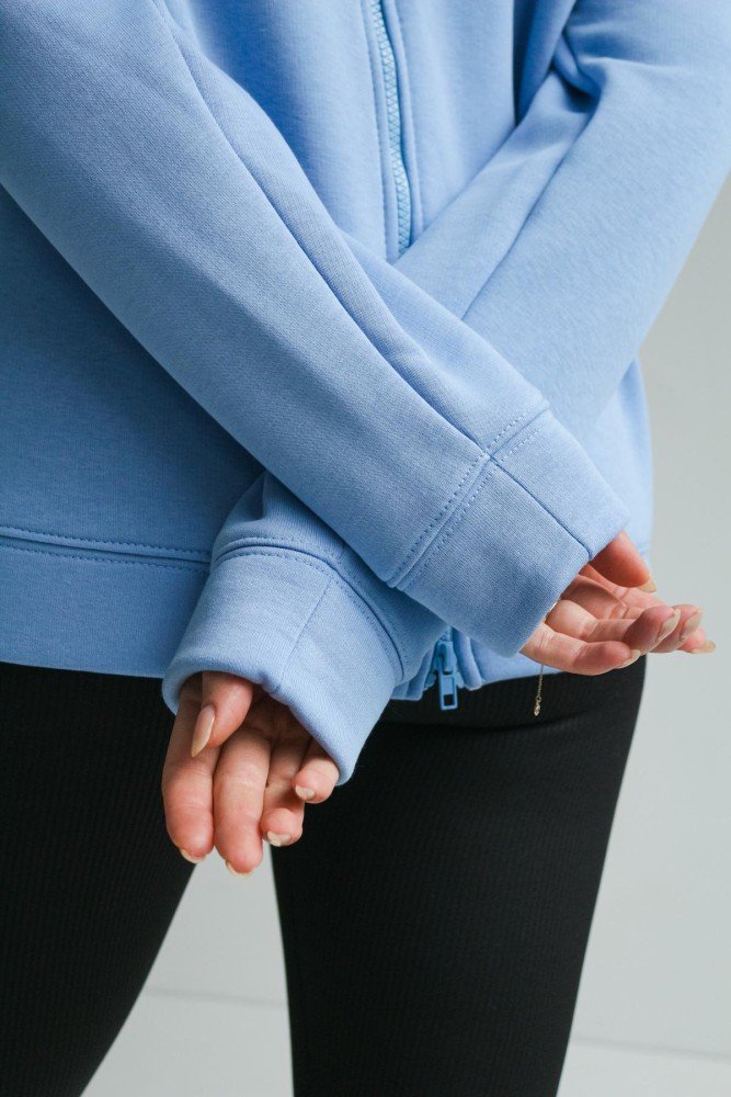 Світшот блакитний Basic"" - Зображення 6