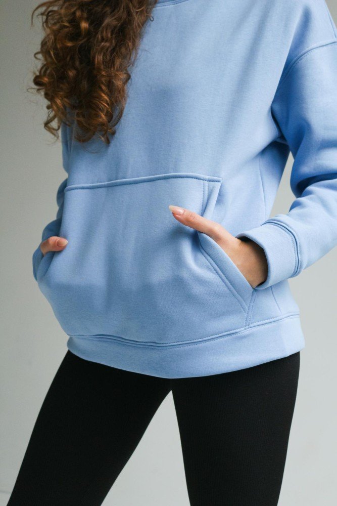 Світшот блакитний Basic"" - Зображення 9