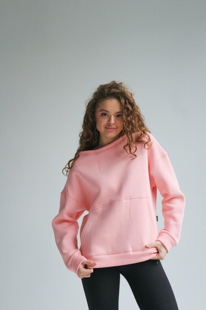 Світшот рожевий Basic"" - Зображення 4