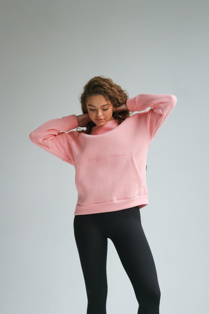 Світшот рожевий Basic"" - Зображення 9