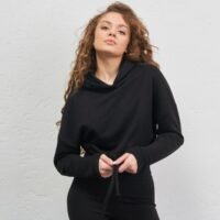 Худи женское Short" черный"